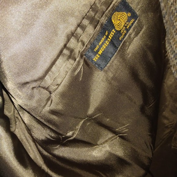 HARDWICK CLOTHES BROWN TWEED SUIT FORMAL COURT - Picture 2 of 4